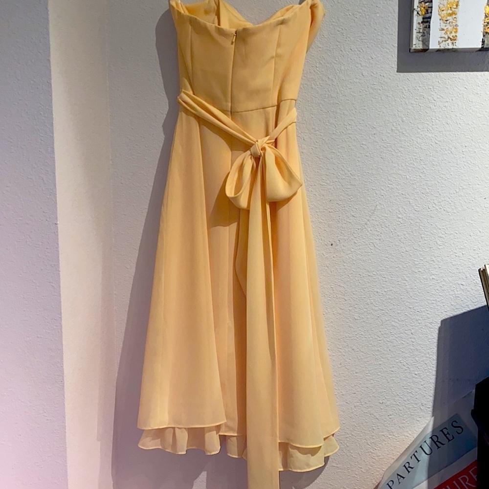 After Six yellow buttercup bridesmaid dress size 0 - Picture 2 of 5